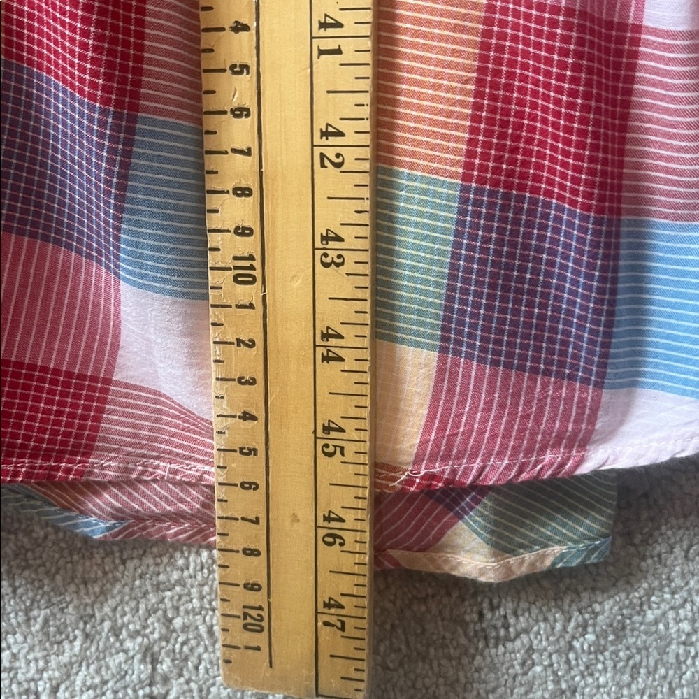 LL Bean Madras plaid A-line or sheath dress Size 8 - Picture 9 of 9